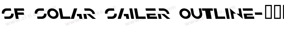 SF Solar Sailer Outline字体转换